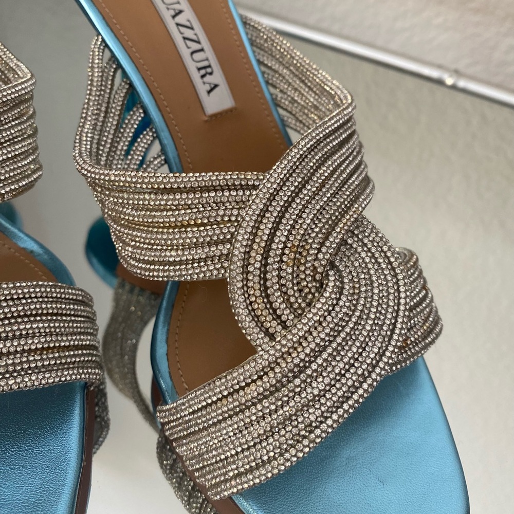 New Aquazzura Gatsby Mule 75mm sandals 37 $1,195 - Picture 16 of 16
